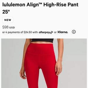 6/25 Lulu Align - Red